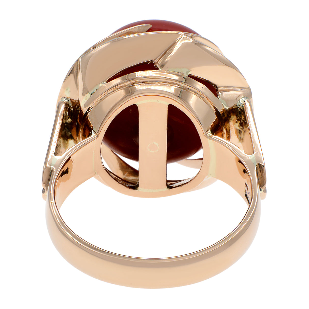 14K Rose Gold Coral Ring