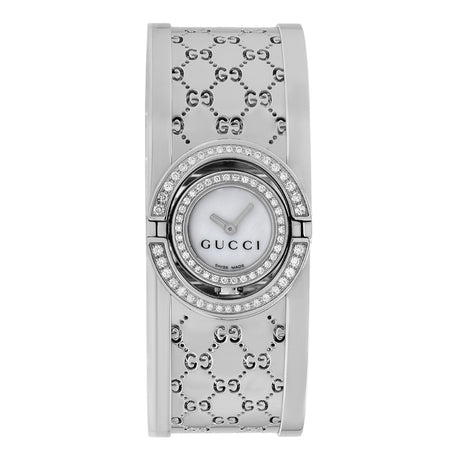 Gucci Stainless Steel Diamond Twirl 112 Quartz Watch Watches Gucci
