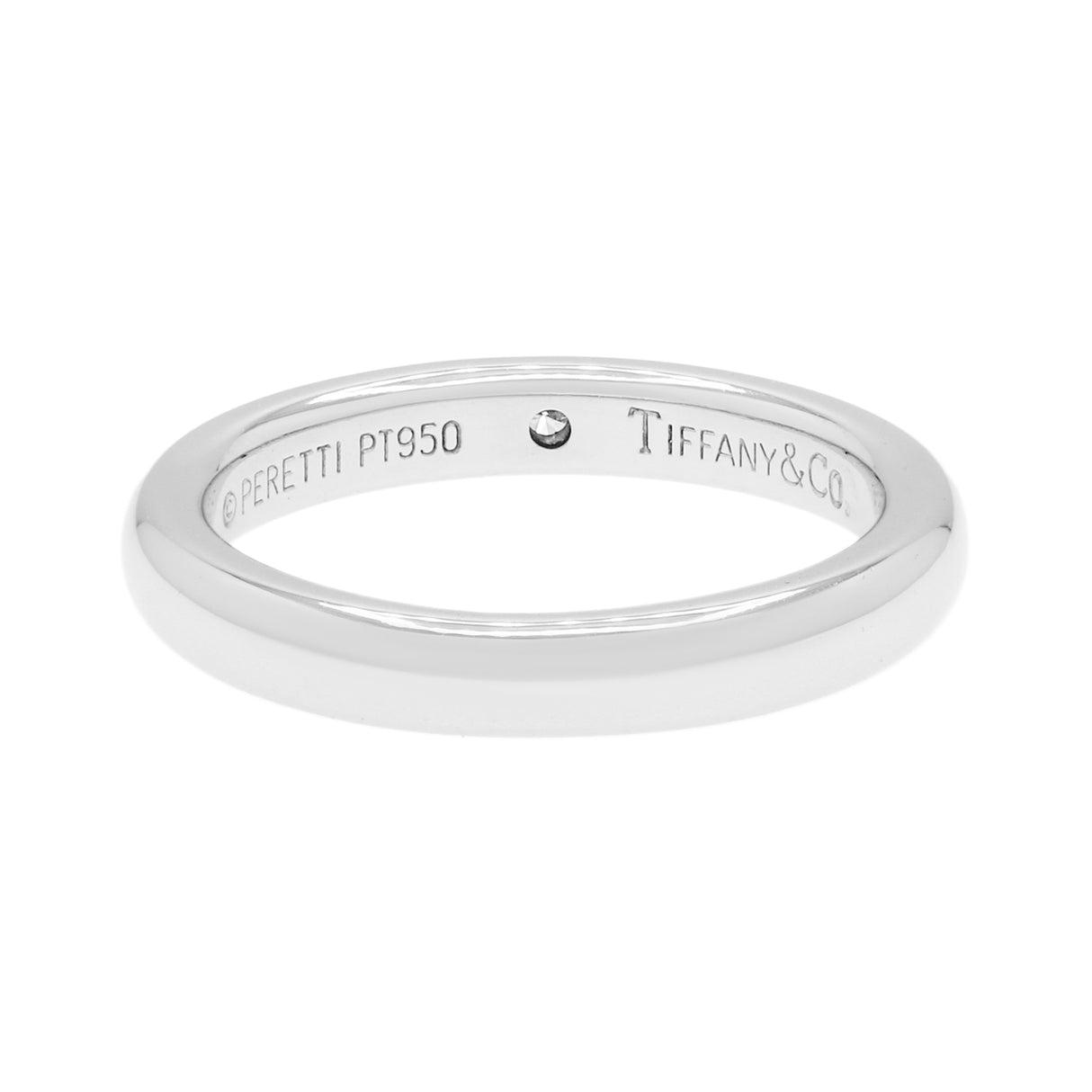 Tiffany & Co. Platinum Diamond Elsa Peretti Band Ring Designer Jewellery Tiffany and Co