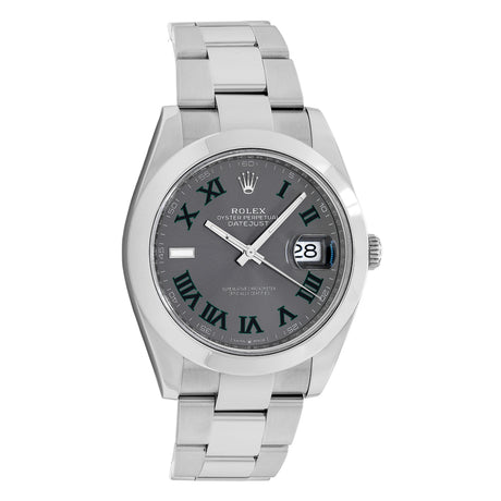 Rolex Stainless Steel Wimbledon Datejust 41 126300 Watches Rolex