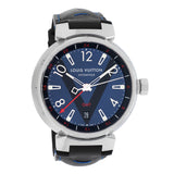 Louis Vuitton Stainless Steel Tambour GMT Q1157 Watches Louis Vuitton