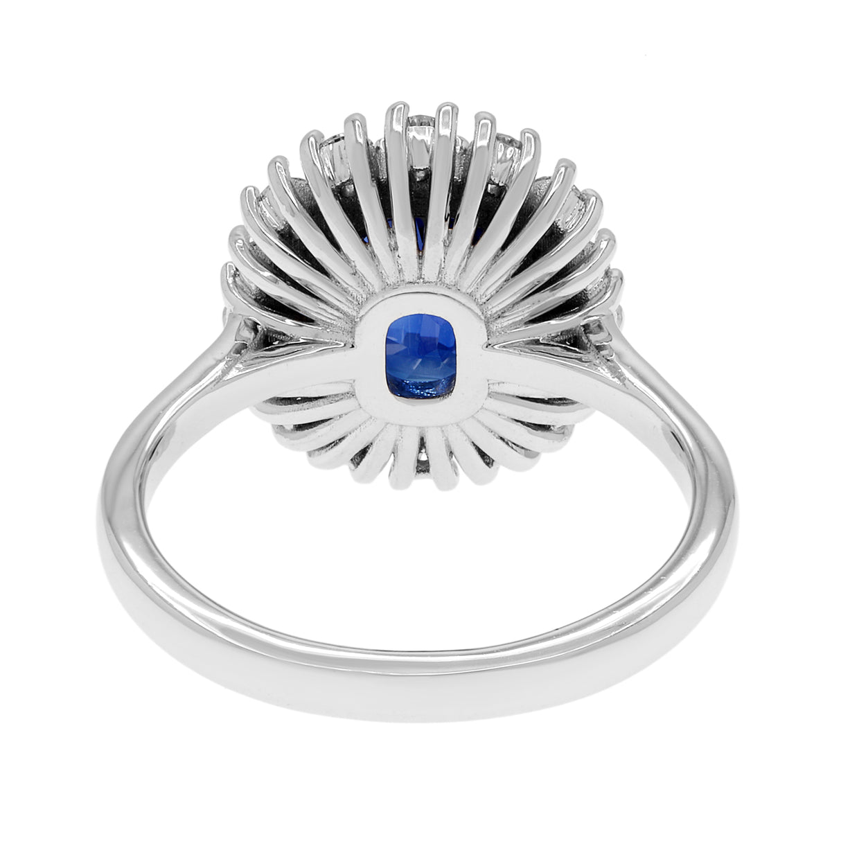 18K White Gold 2.97 Carat Sapphire Ring Fine Jewellery Modaselle