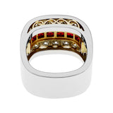 19K Montecristo 1.68 Carat Ruby Diamond Band Ring Fine Jewellery Modaselle