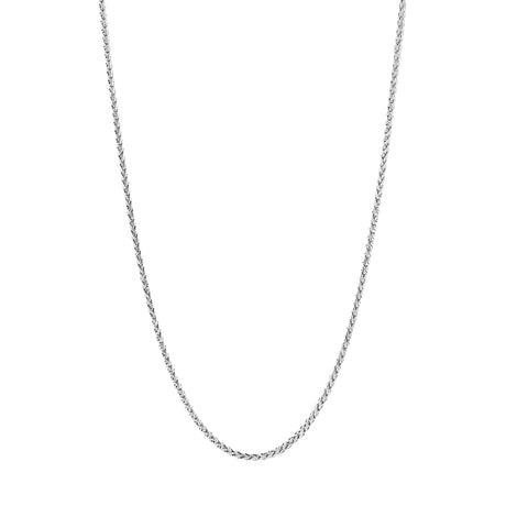 14K White Gold Woven Franco Chain Fine Jewellery Modaselle