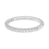 Tiffany & Co. Platinum Diamond Soleste Half Eternity Ring Designer Jewellery Tiffany and Co