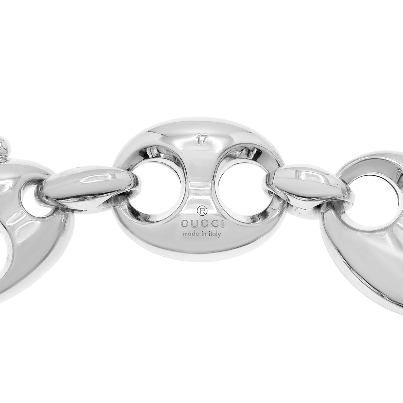 Gucci Sterling Silver Marina Link Bracelet Modaselle