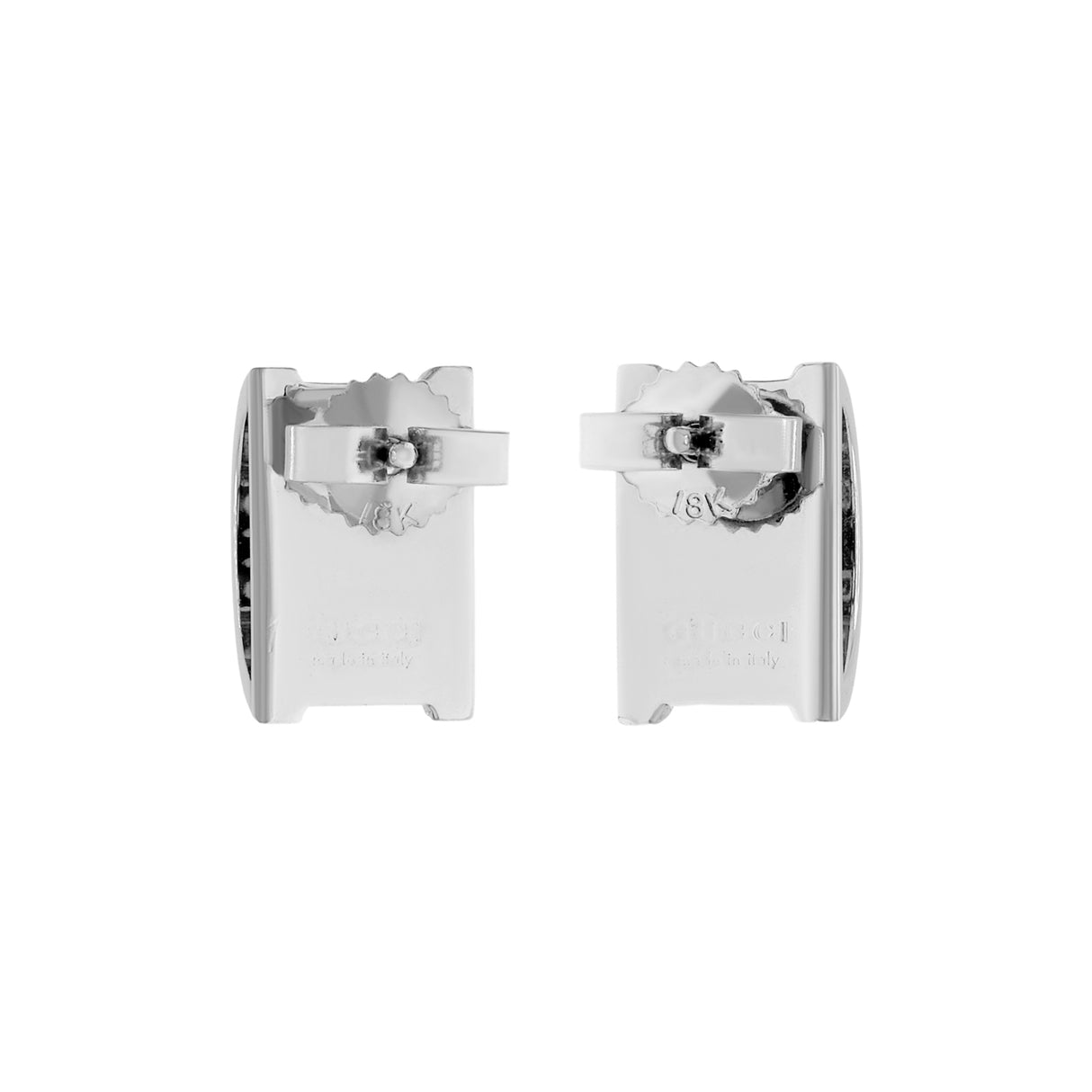 Gucci 18K White Gold Icon Twirl Earrings Designer Jewellery Gucci