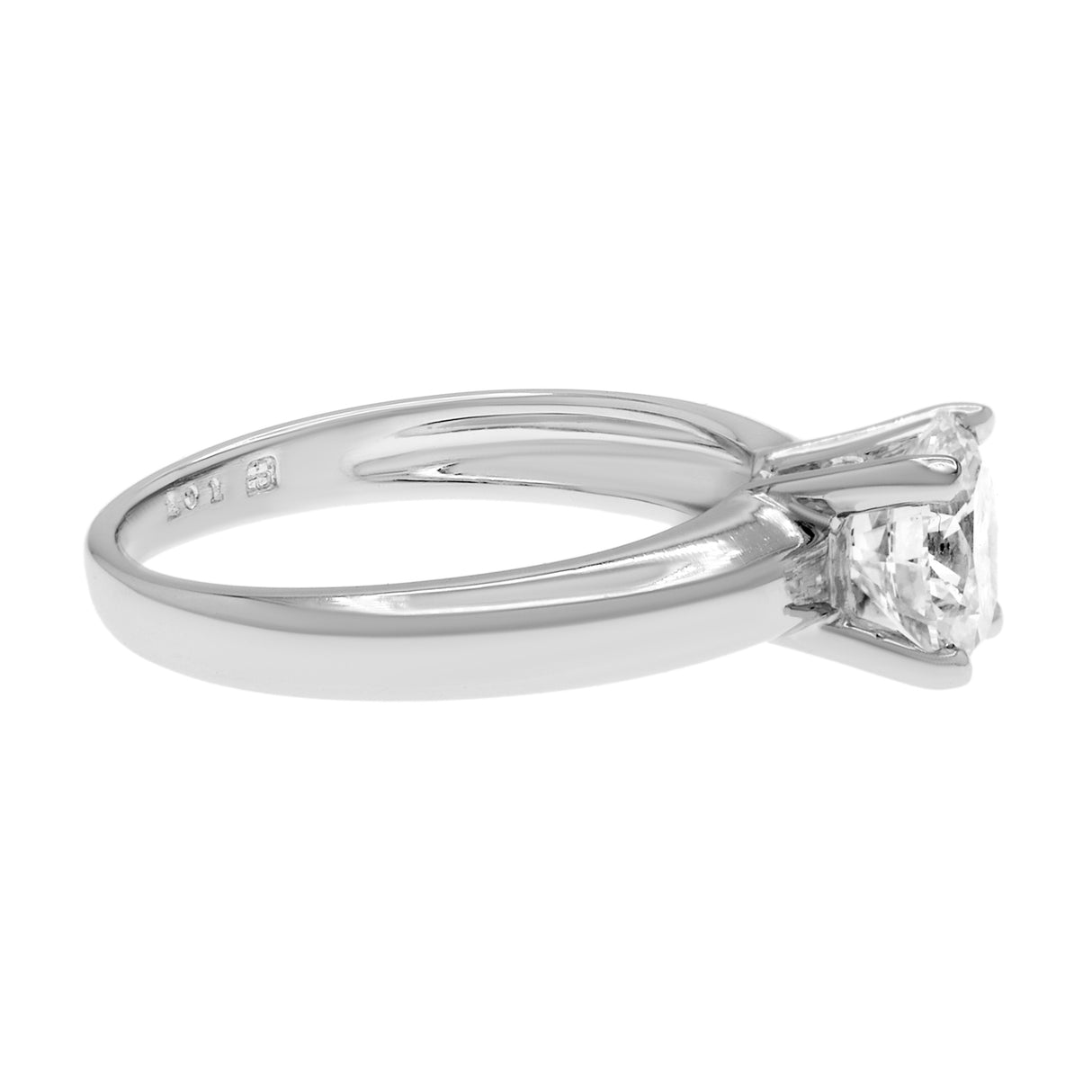 Platinum solitaire 1.01 Carat Diamond Ring