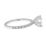 18K White Gold 1.58 Carat Diamond Ring