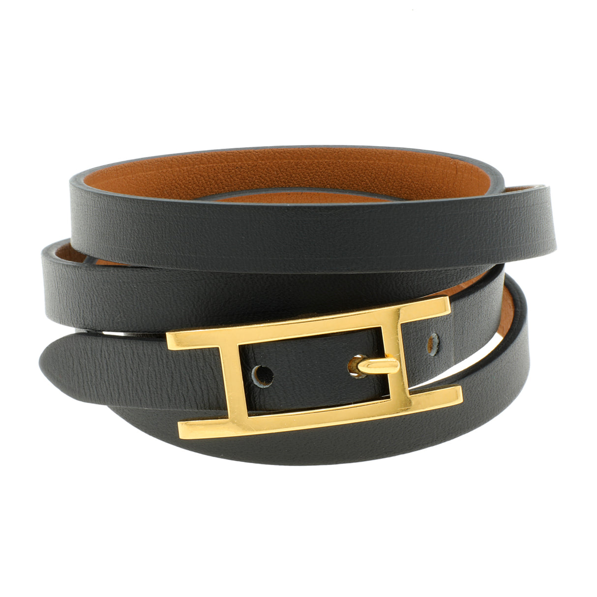 Hermes Chamonix Hapi 4 Tour Wrap Bracelet