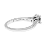Cartier Platinum 0.80 Carat Diamond 1895 Solitaire Ring Designer Jewellery Cartier