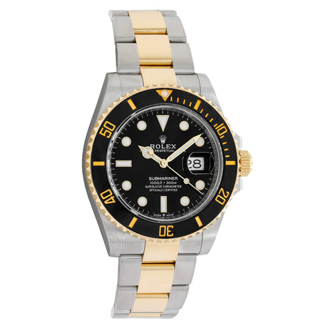 Rolex 18K Yellow Gold Stainless Steel Submariner 126613LN Watches Rolex