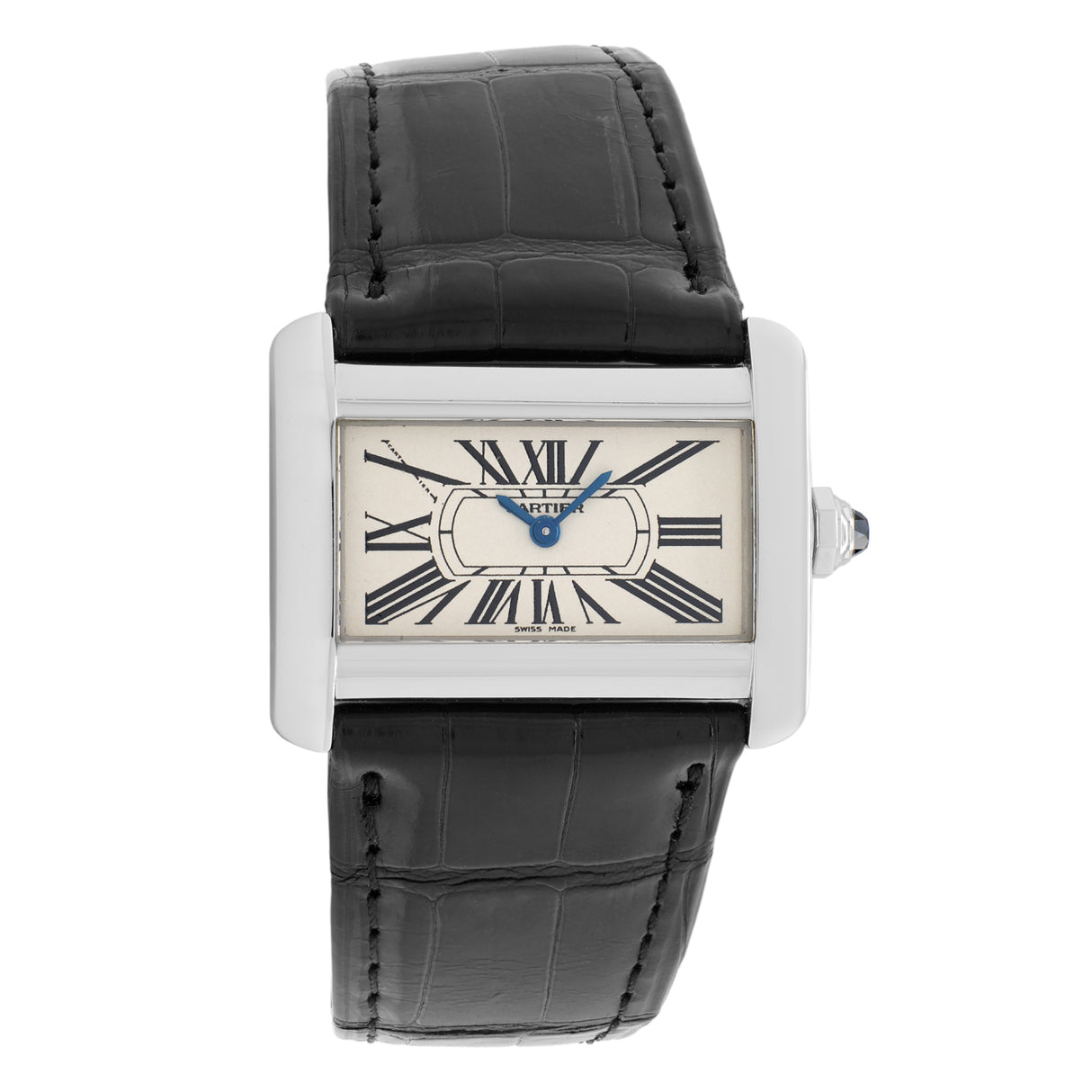 Cartier Stainless Steel Tank Divan 2599