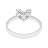 18K White Gold 0.77 Carat Diamond Heart Ring Fine Jewellery Modaselle