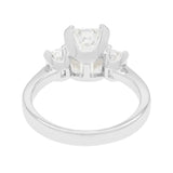 18K White Gold 3.00ct Emerald Past Present Future Diamond Ring Fine Jewellery Modaselle