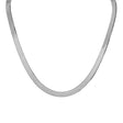 18K Solid White Gold Flat Herringbone Chain Fine Jewellery Modaselle