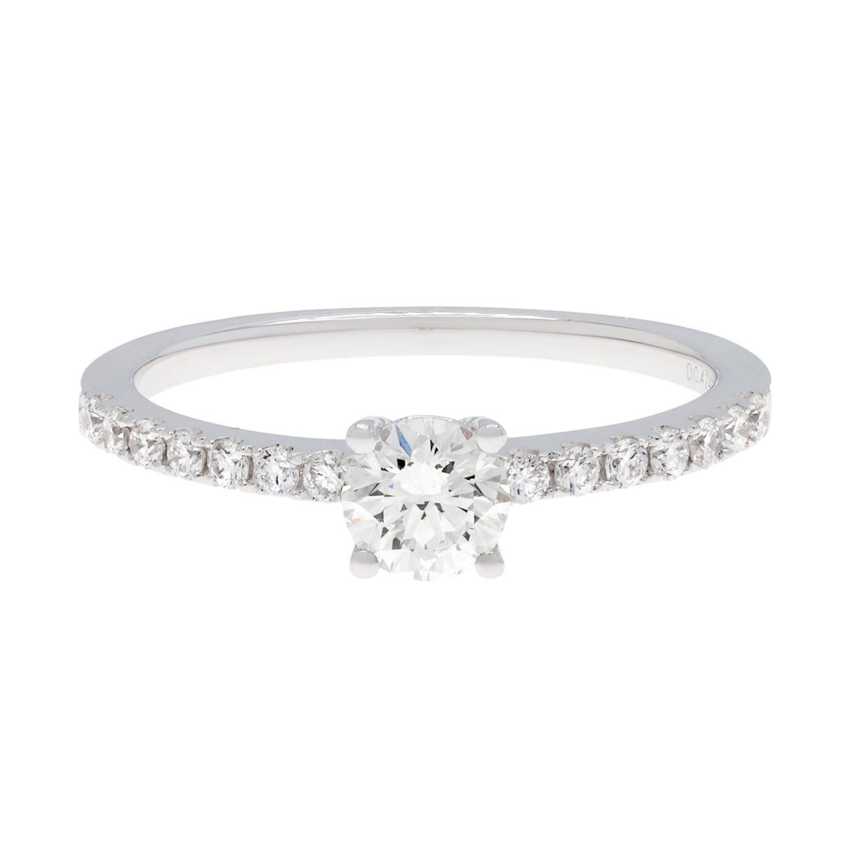 18K White Gold 0.61 Carat Diamond Ring Fine Jewellery Modaselle