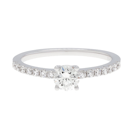 18K White Gold 0.61 Carat Diamond Ring Fine Jewellery Modaselle
