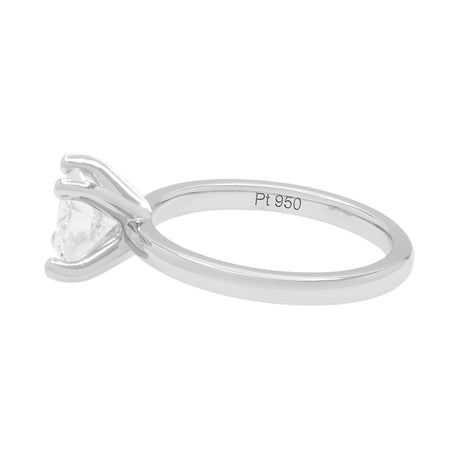 Platinum 0.95 Carat Diamond Solitaire Ring Fine Jewellery Modaselle