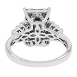 18K White Gold 1.88 Carat Baguette Diamond Ring