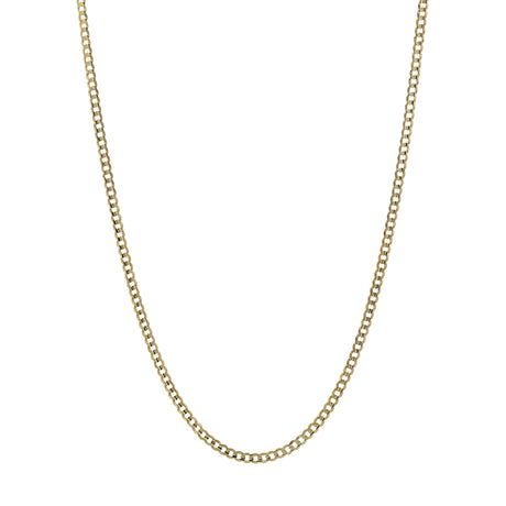 14K Yellow Gold Curb Chain Fine Jewellery Modaselle