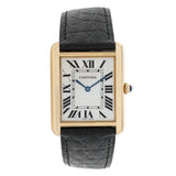 Cartier 18K Yellow Gold Large Tank Solo Quartz W1018855 Watches Cartier