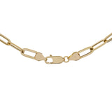 18K Yellow Gold Paperclip Chain Fine Jewellery Modaselle