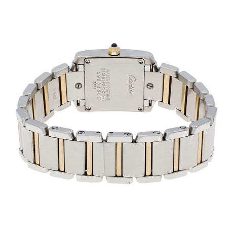 Cartier Stainless Steel 18K Yellow Gold Tank Francaise W51007Q4 2384 Watches Cartier