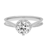 18K White Gold 0.70 Carat Diamond Solitaire Ring