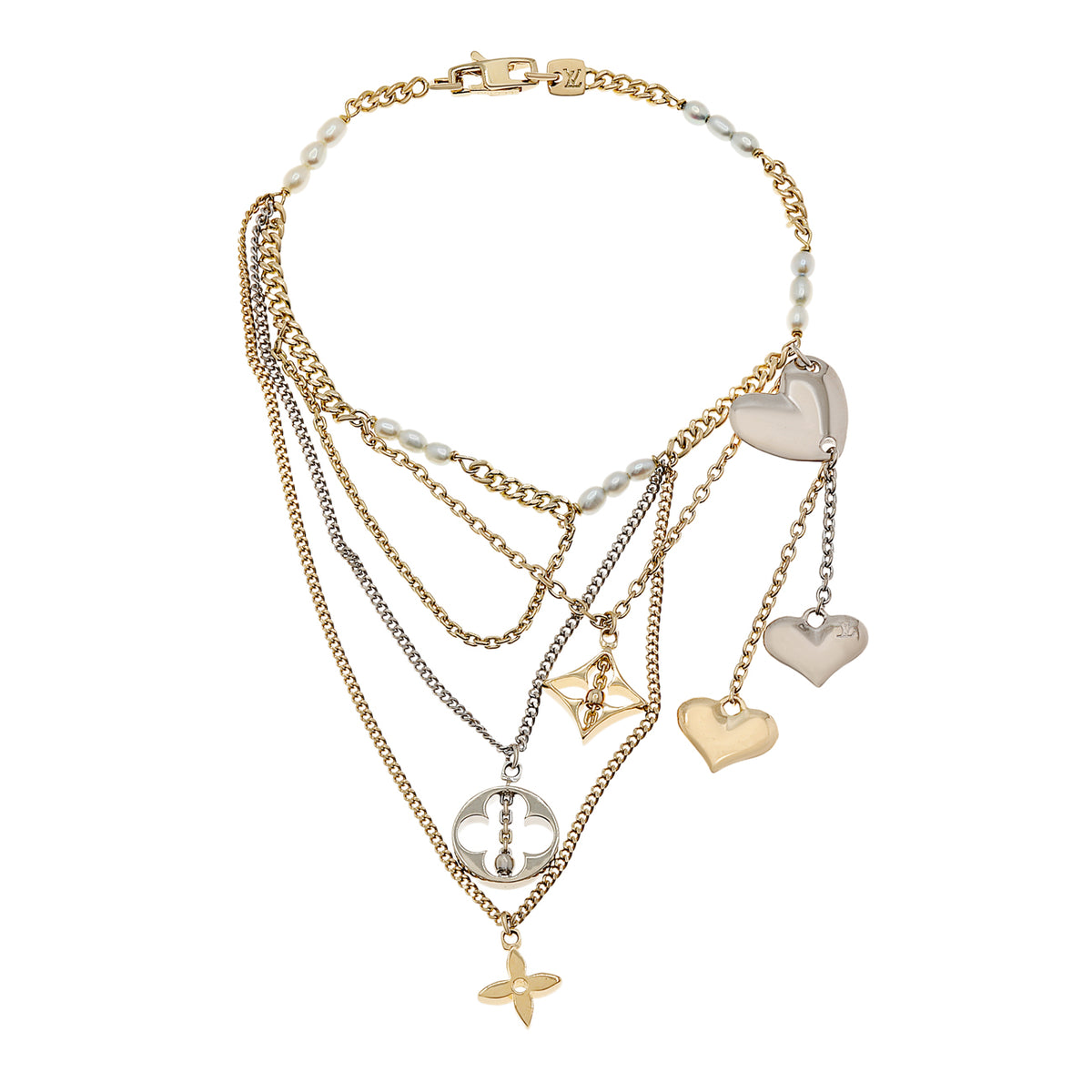 Louis Vuitton 18K Pearl Charm Bracelet Designer Jewellery Louis Vuitton