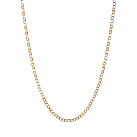 18K Yellow Gold Cuban Link Chain Fine Jewellery Modaselle