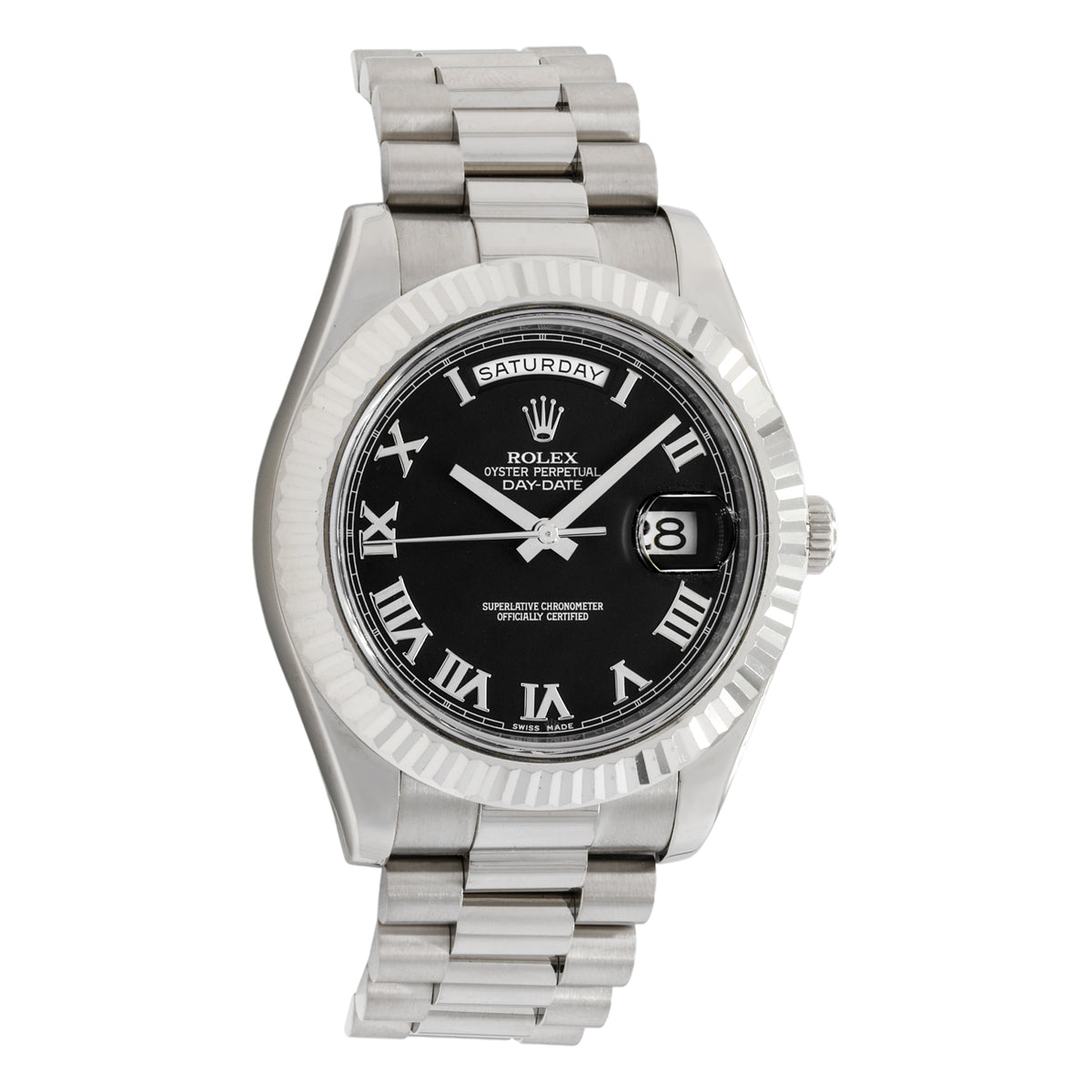 Rolex 18K White Gold Day-Date II 218239 Watches Rolex