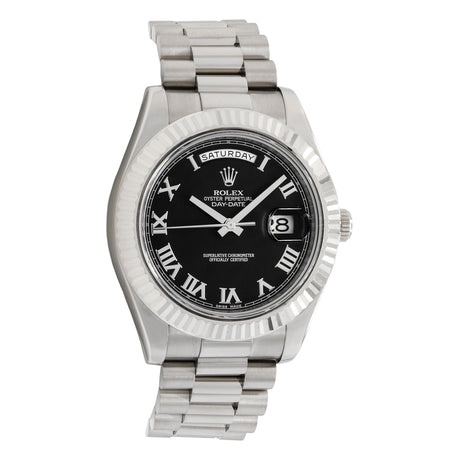 Rolex 18K White Gold Day-Date II 218239 Watches Rolex