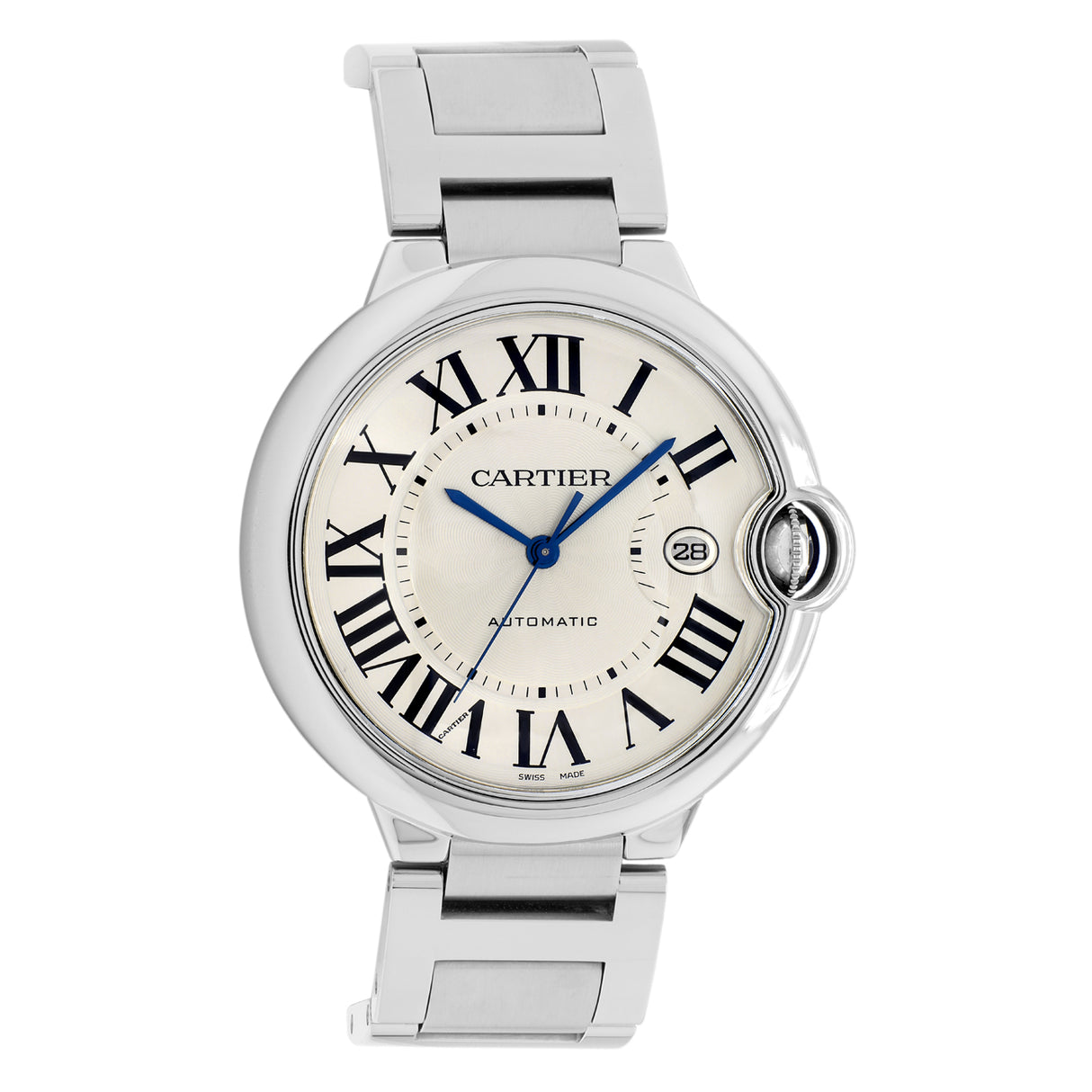 Cartier Stainless Steel Ballon Bleu 42mm Automatic W69012Z4