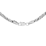 14K White Gold Woven Franco Chain Fine Jewellery Modaselle