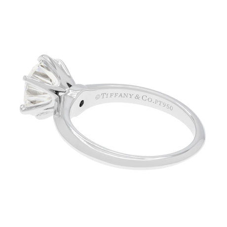 Tiffany & Co. Platinum 2.11 Carat Diamond Solitaire Engagement Ring Designer Jewellery Tiffany and Co