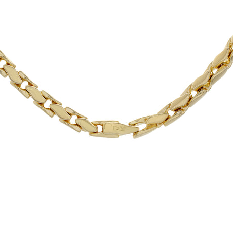 David Yurman 18K Yellow Gold 5mm Fluted Chain Necklace Designer Jewellery David Yurman