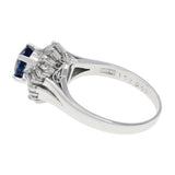 Platinum 1.52 Carat Sapphire Diamond Ring Fine Jewellery Modaselle