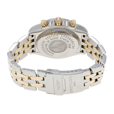 Breitling Stainless Steel 18K Yellow Gold Chronomat Evolution B13356