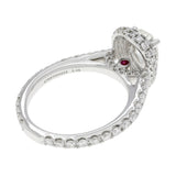 14K White Gold 1.23 Carat Pear Diamond Halo Ring Fine Jewellery Modaselle