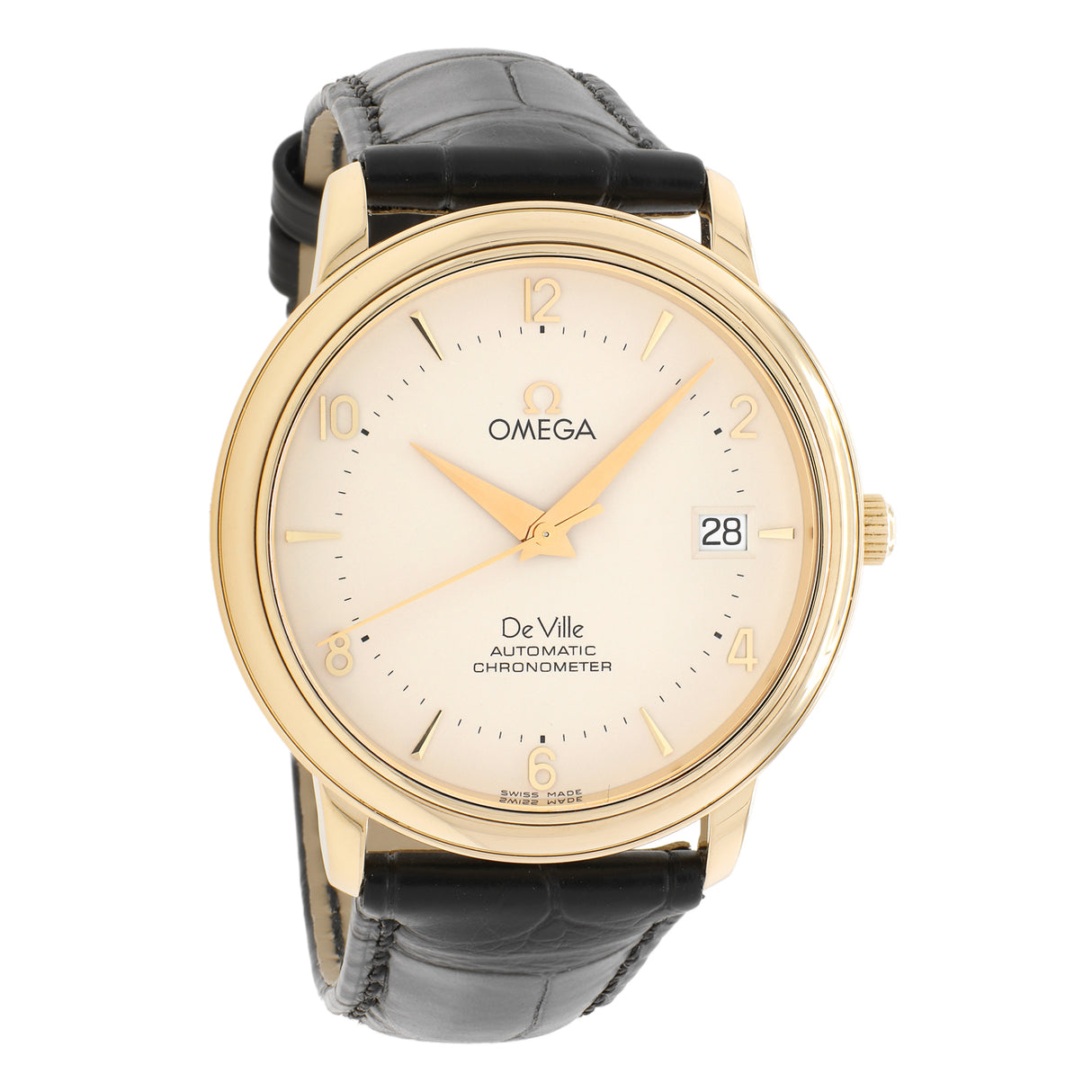 Omega 18K Yellow Gold Deville Prestige Automatic 4612.30.02