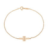 Tiffany & Co. 18K Yellow Gold T Chain Bracelet Designer Jewellery Tiffany and Co