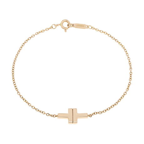 Tiffany & Co. 18K Yellow Gold T Chain Bracelet Designer Jewellery Tiffany and Co