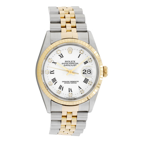 Rolex 18K Yellow Gold Stainless Steel Datejust 36 16233 Watches Rolex