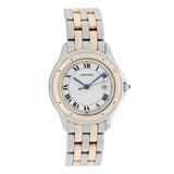 Cartier 18K Yellow Gold Stainless Steel Quartz Cougar Watches Cartier
