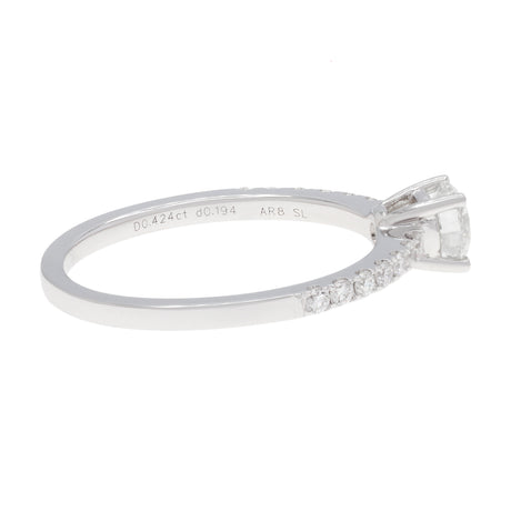 18K White Gold 0.61 Carat Diamond Ring Fine Jewellery Modaselle