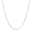 18K Yellow Gold Paperclip Chain Fine Jewellery Modaselle