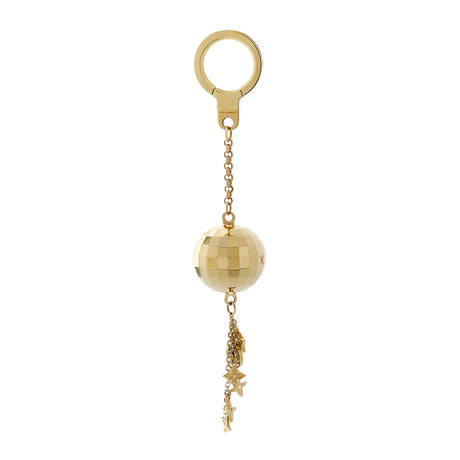 Louis Vuitton Gold Mirror Ball Disco Key Chain Accessories Louis Vuitton
