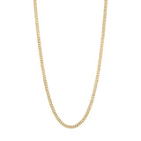 18K Yellow Gold Curb Chain Necklace Fine Jewellery Modaselle