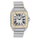 Cartier Stainless Steel 18K Yellow Gold Santos 100 XL W200728G Watches Cartier